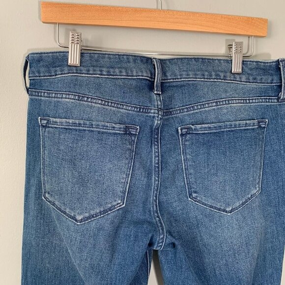 Old Navy mid-rise wow boot-cut medium wash cotton stretch‎ denim jeans pants - Picture 6 of 10